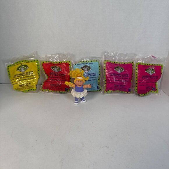 1992 Cabbage Patch Kids McDonalds Happy Meal Toys Lot of 6 All 5 Characters Vtg - Picture 4 of 16